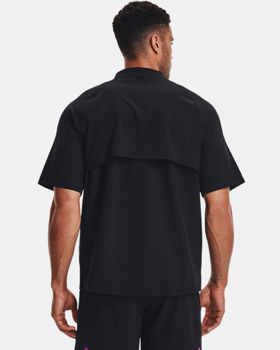 Men's UA Utility Short Sleeve Cage Jacket, Black, pdpMainDesktop image number 1